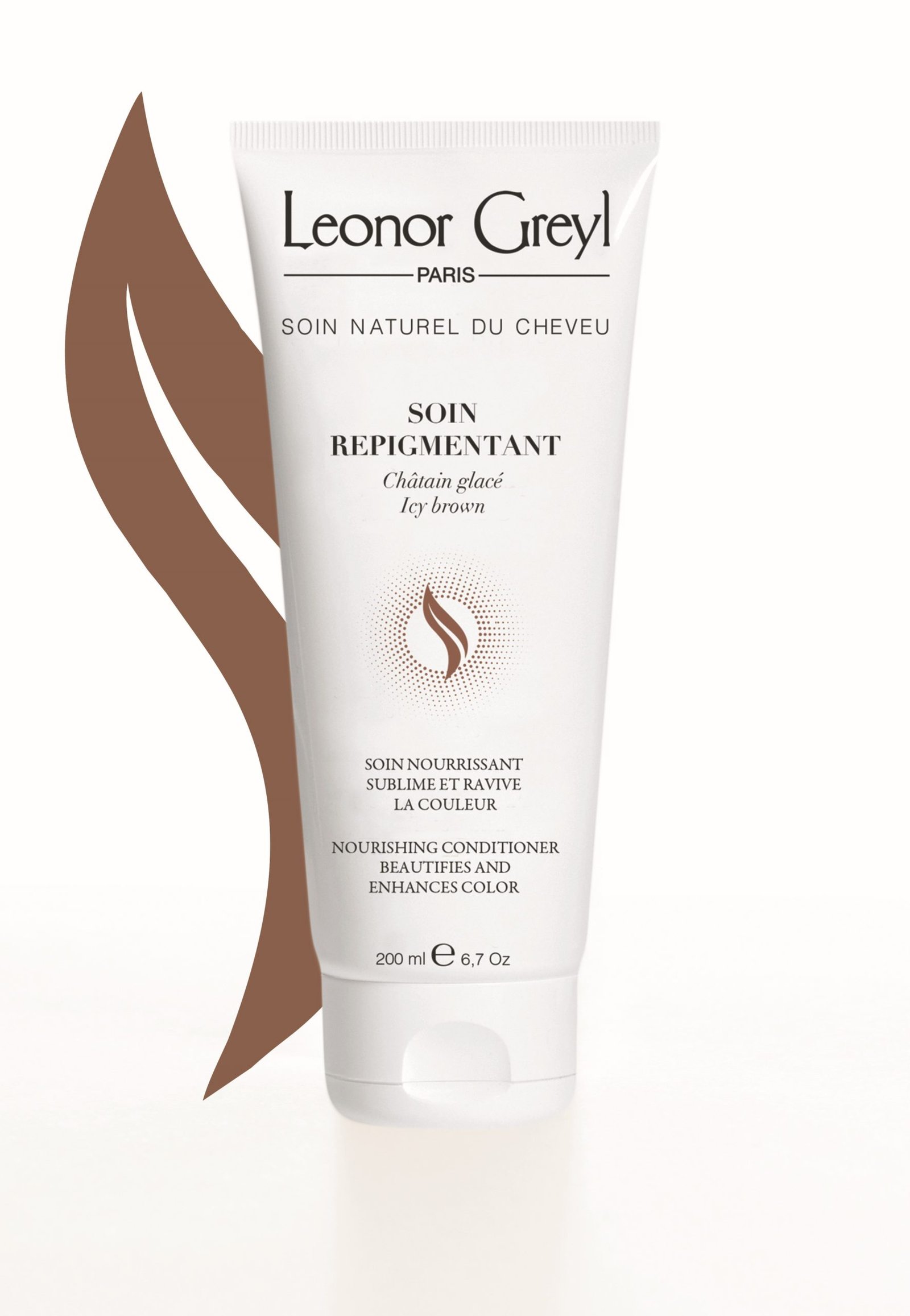 Leonor Greyl Soin Repigmentant Dark Brown Color Conditioner – 200 Ml – Für Tägliche Haarpflege